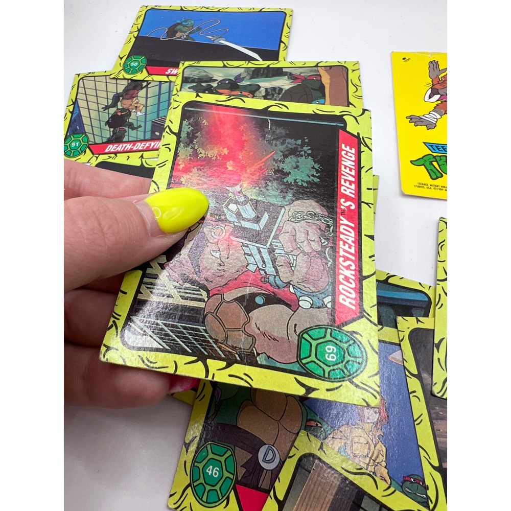 1989 Topps Teenage Mutant Ninja Turtles Trading Cards Lot of 11 Splinter Sticker - Picture 6 of 9